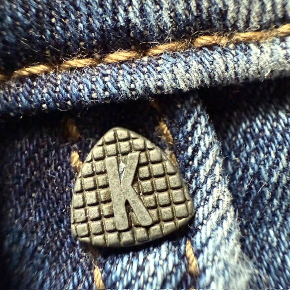 KUT FROM THE KLOTHπ Kelsey Mid-Rise Slim Bootcut Jeans π Raw Hem + Button Deta - Picture 10 of 16
